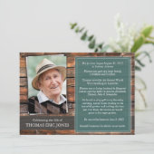 Foto rouwsympathie begrafenis dank u kaart (Staand voorkant)