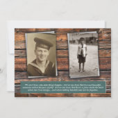 Foto rouwsympathie begrafenis dank u kaart (Achterkant)