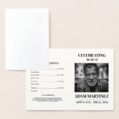 Foto rouwviering ter nagedachtenis  folie kaarten (Display)