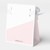 Foto: Roze Baby shower Roze Gold Bedankdoosjes (Achterkant)