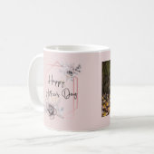 Foto Roze Bloemen Moederdag Gift voor Mam Koffiemok (Voorkant links)