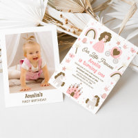 Foto Roze Bruin Onze Kleine Prinses 1e Verjaardag
