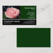 Foto: Roze Camellia Visitekaartje (Voorkant / Achterkant)