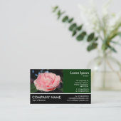 Foto: Roze Camellia Visitekaartje (Staand voorkant)