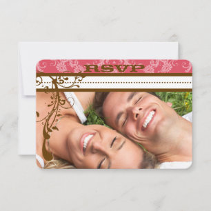 Foto Roze Chocolade Bruine Kroonluchter RSVP Kaartje