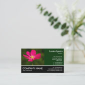 Foto: Roze Cosmos Visitekaartje (Staand voorkant)