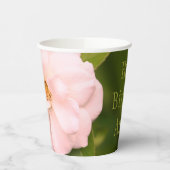 Foto roze en groene ventilator papieren bekers (Links)