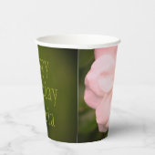 Foto roze en groene ventilator papieren bekers (Rechts)