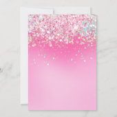 Foto Roze Glitter 15e Verjaardag Kaart (Achterkant)
