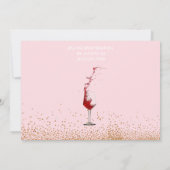 Foto roze Gold 30 en Fabulous Birthday Party in Kaart (Achterkant)