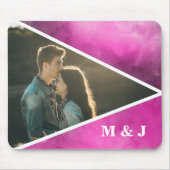 Foto Roze Initialen Muismat (Voorkant)