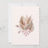 Foto Roze Kleine Wildflower 1e verjaardag Kaart (Achterkant)