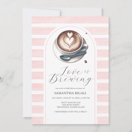 Foto Roze liefde is Vrijgezellenfeest brouwen Kaart (Voorkant)