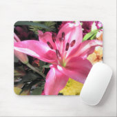 Foto Roze Lily Flower Lilies Flowers Muismat (Met muis)