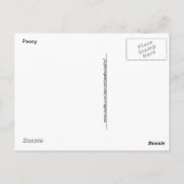 Foto roze pony briefkaart (Achterkant)