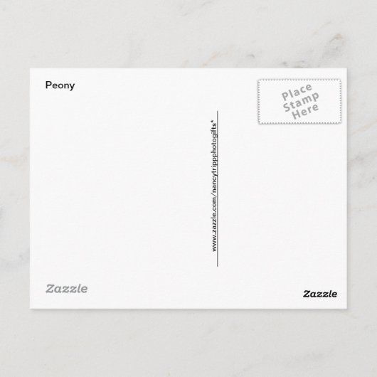 Foto roze pony briefkaart (Achterkant)