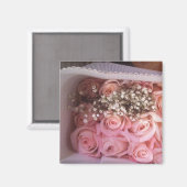 Foto Roze Roses Magneet (Voorkant / Achterkant)