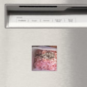 Foto Roze Roses Magneet (Insitu (Vaatwasser))
