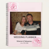Foto Roze Rozen Trouwplanner Planner (Voorkant)