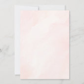 Foto Roze Waterverf Achtergrond voor Vellum Paper Kaart (Achterkant)