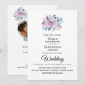 *~* Foto - RSVP - QR FLORAL BOUQUET Weddenschap Kaart (Voorkant / Achterkant)
