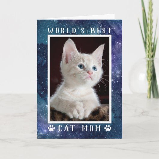 Foto Ruimte voor de Beste Kattenmoeder ter Wereld Kaart (Voorkant)