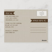 Foto Rustic Mason Jar Dank u kaarten Briefkaarten (Achterkant)