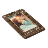 Foto Rustic Mason Jar string lichten sparen de dat Magneet (Rechterzijde)