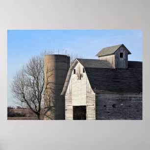 Foto Rustic White Barn Poster