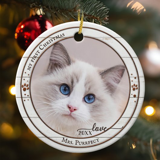 Foto: Rustic White Wood Cute Ornament