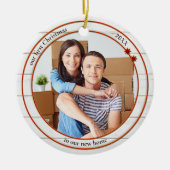 Foto: Rustic White Wood New Home Ornament (Voorkant)