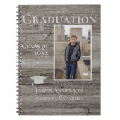 Foto Rustic Wood Afstuderen Notitieboek (Voorkant)