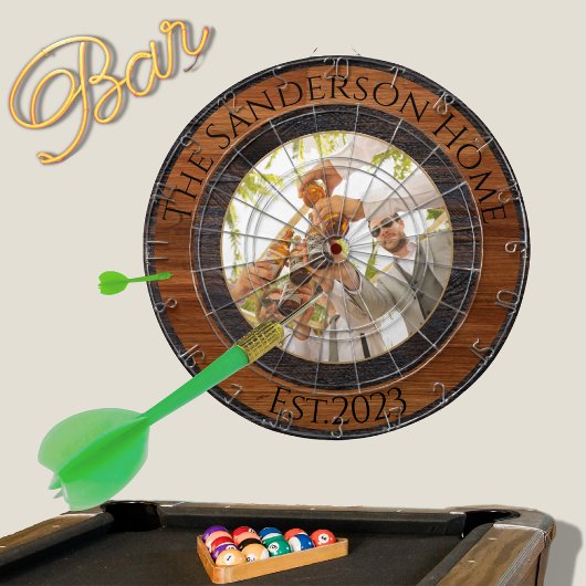 Foto Rustic Wood Tone Dartbord