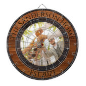 Foto Rustic Wood Tone Dartbord (Voorkant)