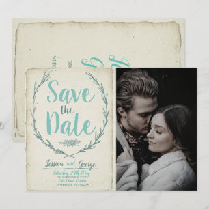 Foto rustic wreath Wedding Save the date