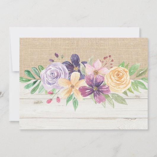 Foto Rustiek 21e 30e of 40e verjaardagsfeestje hou Kaart (Achterkant)