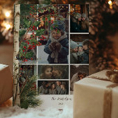 Foto Rustiek Holly Berry Kerstfeest Feestdagenkaart