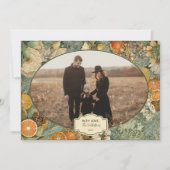 Foto Rustieke Bos Bloemige Kerstmis Feestdagenkaart (Voorkant)