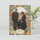 Foto Rustieke Bos Botanische Kerst Feestdagenkaart (Staand voorkant)