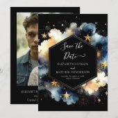 Foto rustieke Hemelse Huwelijk Save The Date (Voorkant / Achterkant)