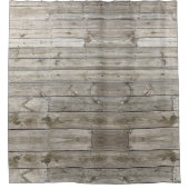 Foto, Rustieke houten planken dek douchegordijnen (Voorkant)