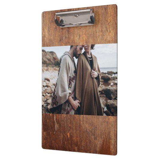  foto rustieke houten textuur ontwerp klembord (Links)