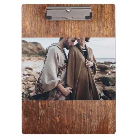  foto rustieke houten textuur ontwerp klembord (Voorkant)