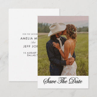 foto rustieke minimale moderne stijlvolle bewaar save the date