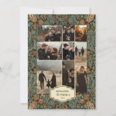 Foto Rustieke Pinecone Evergreen Kerstmis Feestdagenkaart (Voorkant)