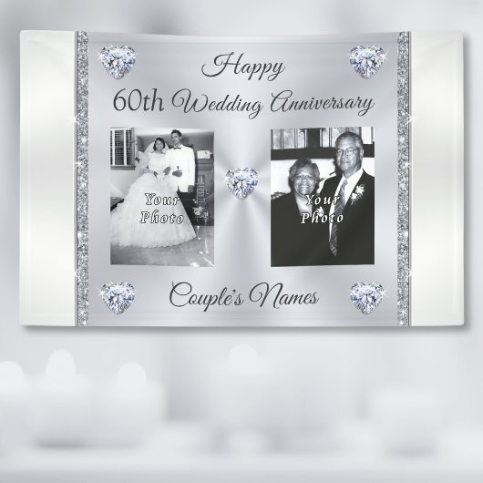 FOTO('s), 60e Jubileum-decoratie Spandoek