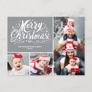 foto ' s collage kerstmis briefkaart