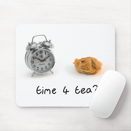 foto ' s en handgeschreven " time 4 tea " mousepad muismat (Met muis)