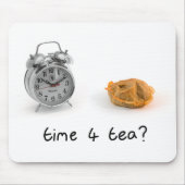 foto ' s en handgeschreven " time 4 tea " mousepad muismat (Voorkant)