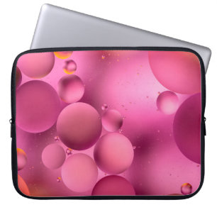 foto ' s , heldere olieachtige druppels in water m laptop sleeve